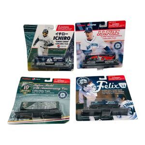 Seattle Mariners Collectible Diecast ￼Trains Lot of 4 Ichiro Putz Felix Safeco